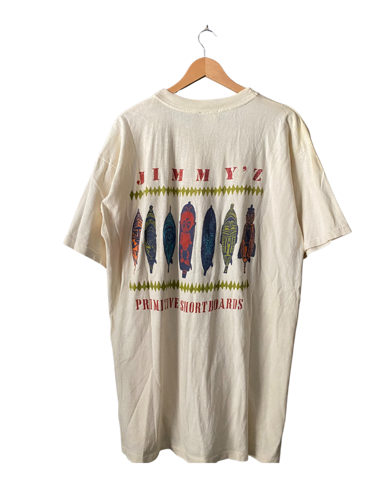 Vintage Jimmy'Z Primitive ShortBoards 1984 Surf T-Shirt XL