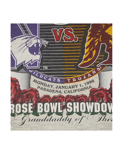 Vintage Northwestern Wildcats Vs. USC Trojans Rose Bowl 1996 T-Shirt XL