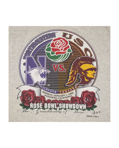 Vintage Northwestern Wildcats Vs. USC Trojans Rose Bowl 1996 T-Shirt XL