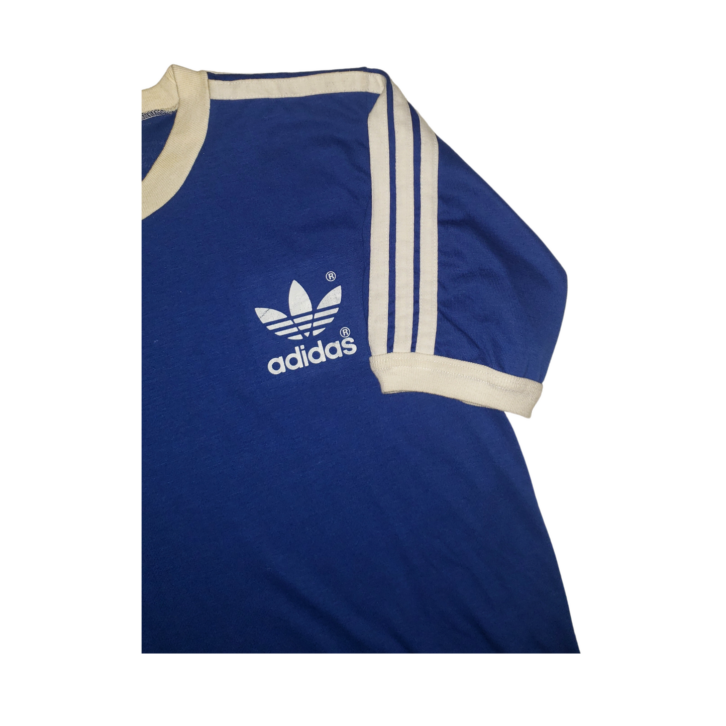 Vintage Adidas Trefoil Classic 80's Ringer T-Shirt Md