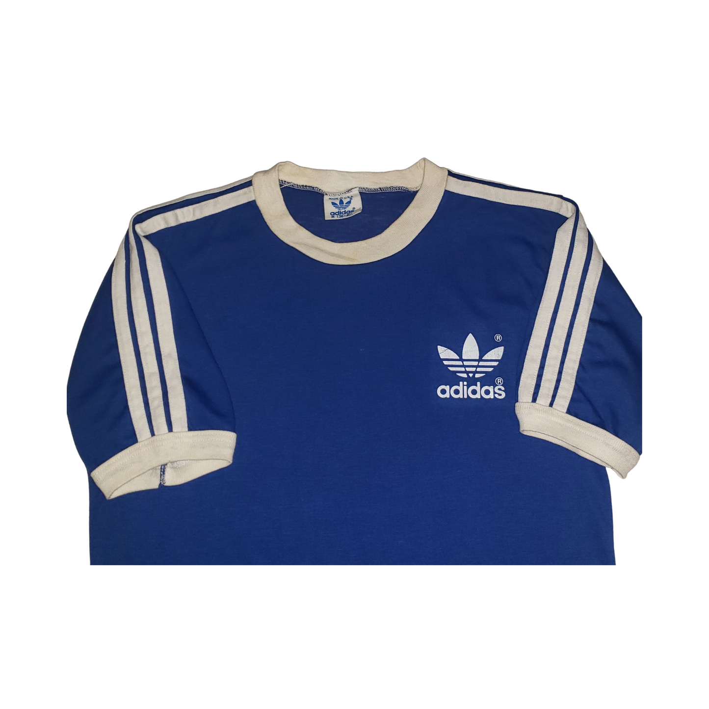 Vintage Adidas Trefoil Classic 80's Ringer T-Shirt Md