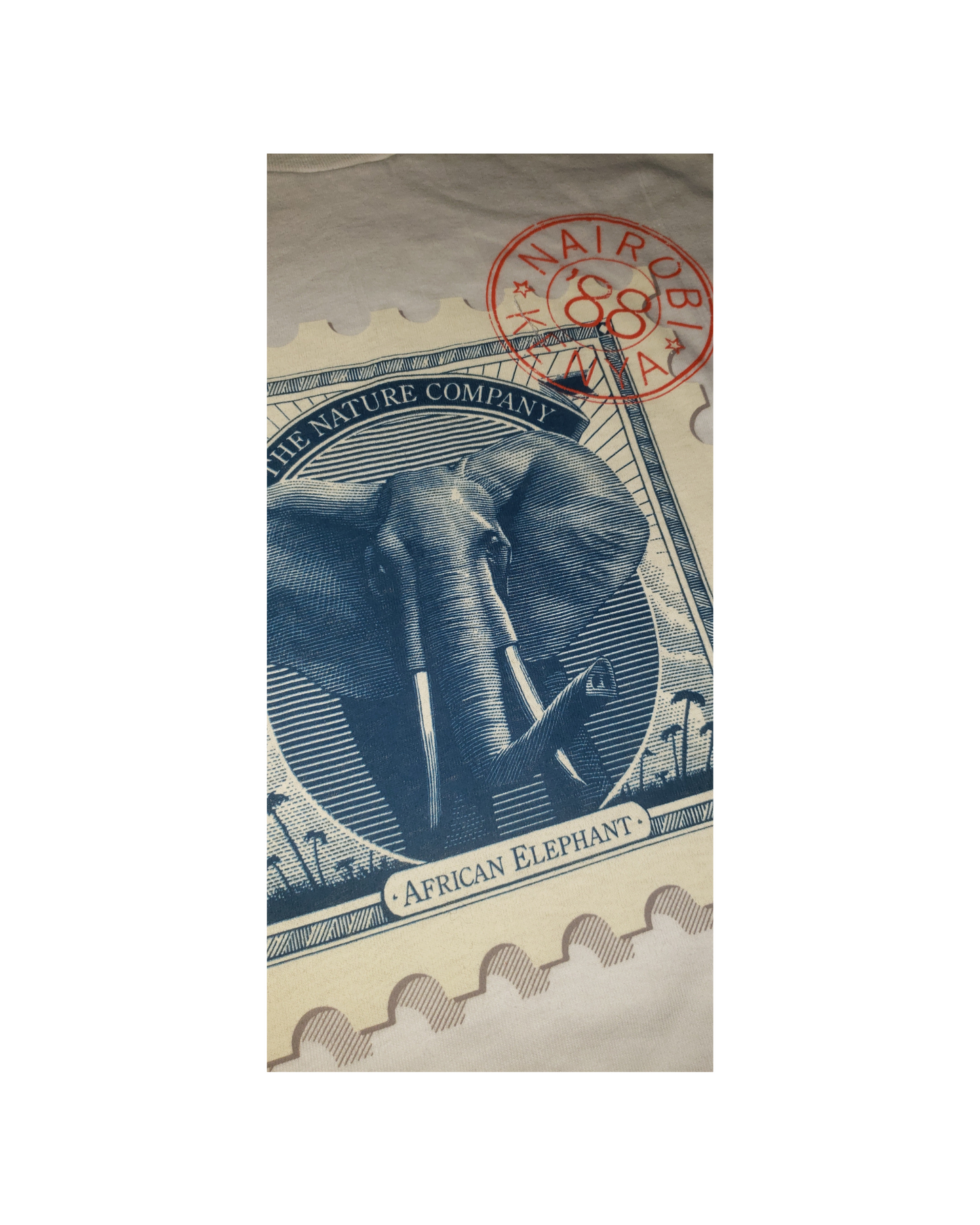 Vintage African Elephant Nairobi 1988 T-Shirt Lg