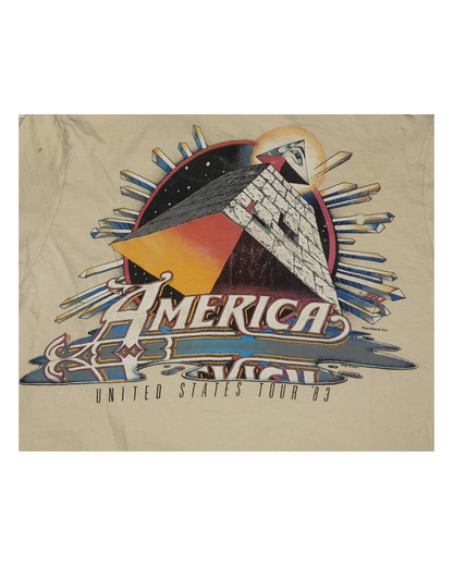 Vintage America USA Tour 1983 T-Shirt Md