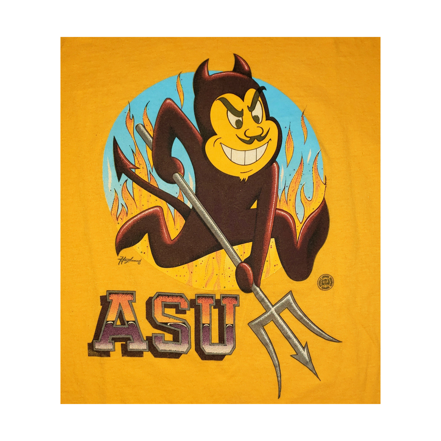 Vintage ASU Sun Devils 80's Arizona State University 1988 Sparky T-Shirt Lg