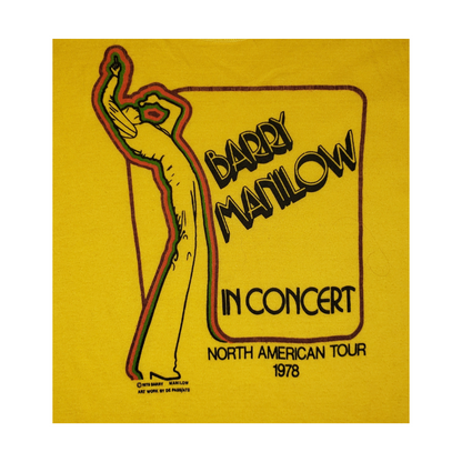 Vintage Barry Manilow North American Tour 1978 T-Shirt XL