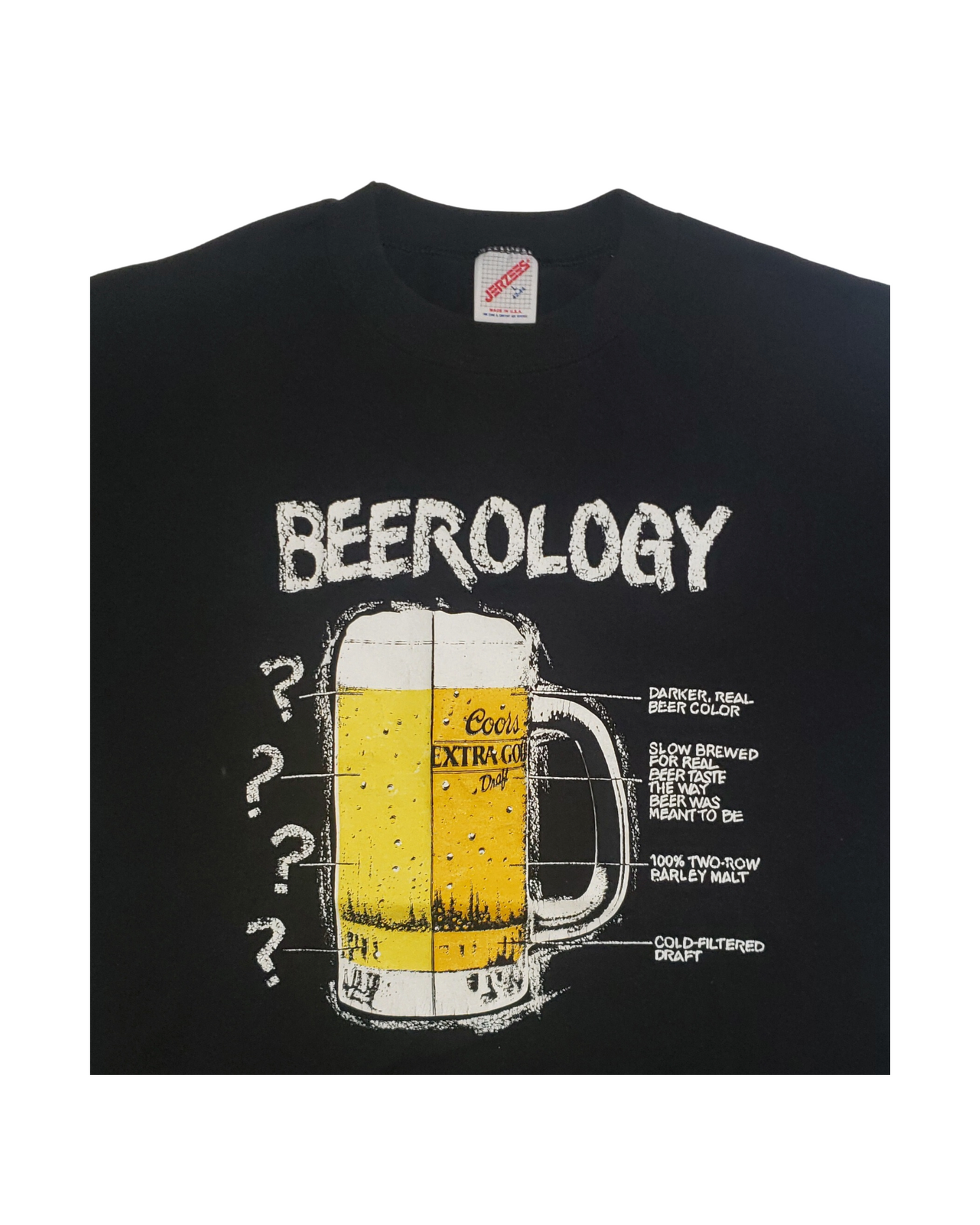 Vintage Coors Beer Beerology 80's T-Shirt Lg