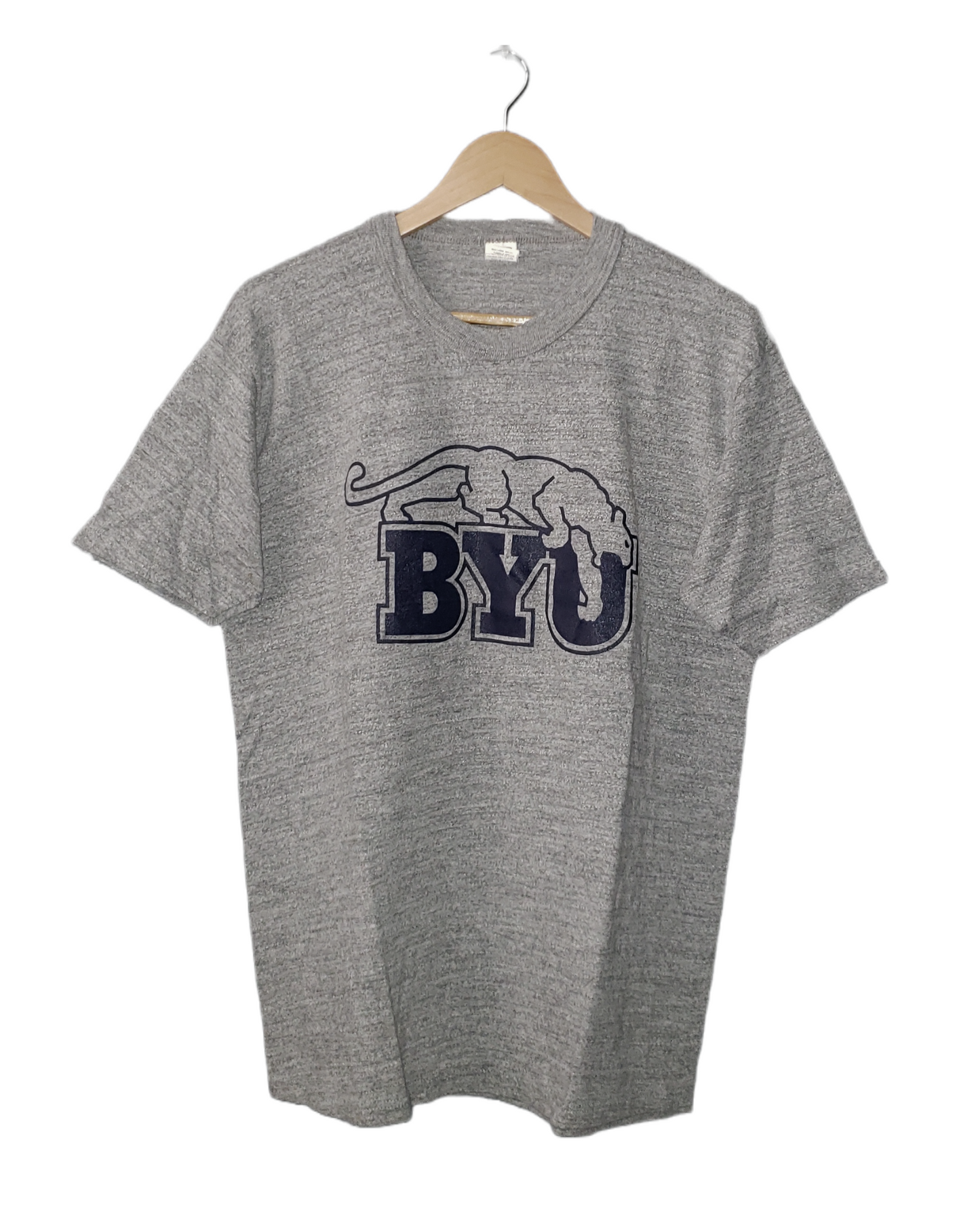 Vintage BYU Cougars NCAA 70's T-Shirt Lg