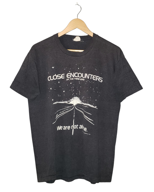 Vintage Close Encounters of the Third Kind 1977 Movie T-Shirt Lg