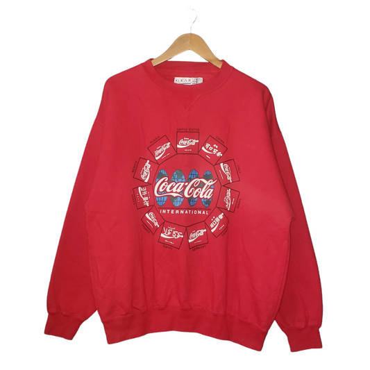 Vintage Coca Cola International Coke 1991 Crewneck Sweatshirt Lg