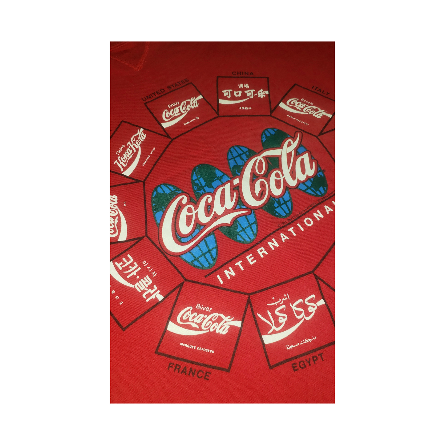 Vintage Coca Cola International Coke 1991 Crewneck Sweatshirt Lg