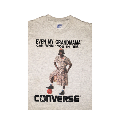 Vintage Converse x Larry Johnson 90's Even My Grandmama Can Whup You Basketball T-Shirt MD