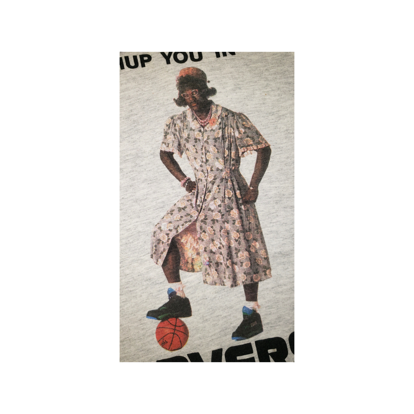 Vintage Converse x Larry Johnson 90's Even My Grandmama Can Whup You Basketball T-Shirt MD