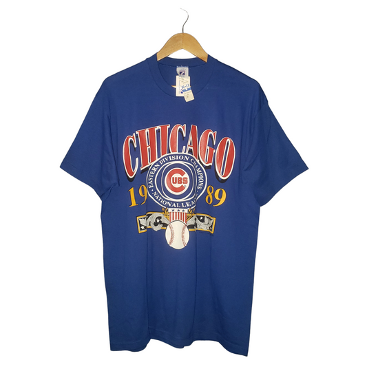 Vintage Chicago Cubs MLB Deadstock NWT 1989 T-Shirt XL