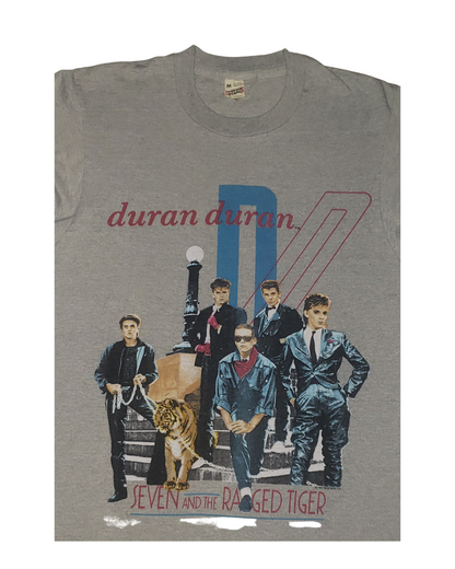 Vintage Duran Duran Seven & The Ragged Tiger 1984 T-Shirt Md