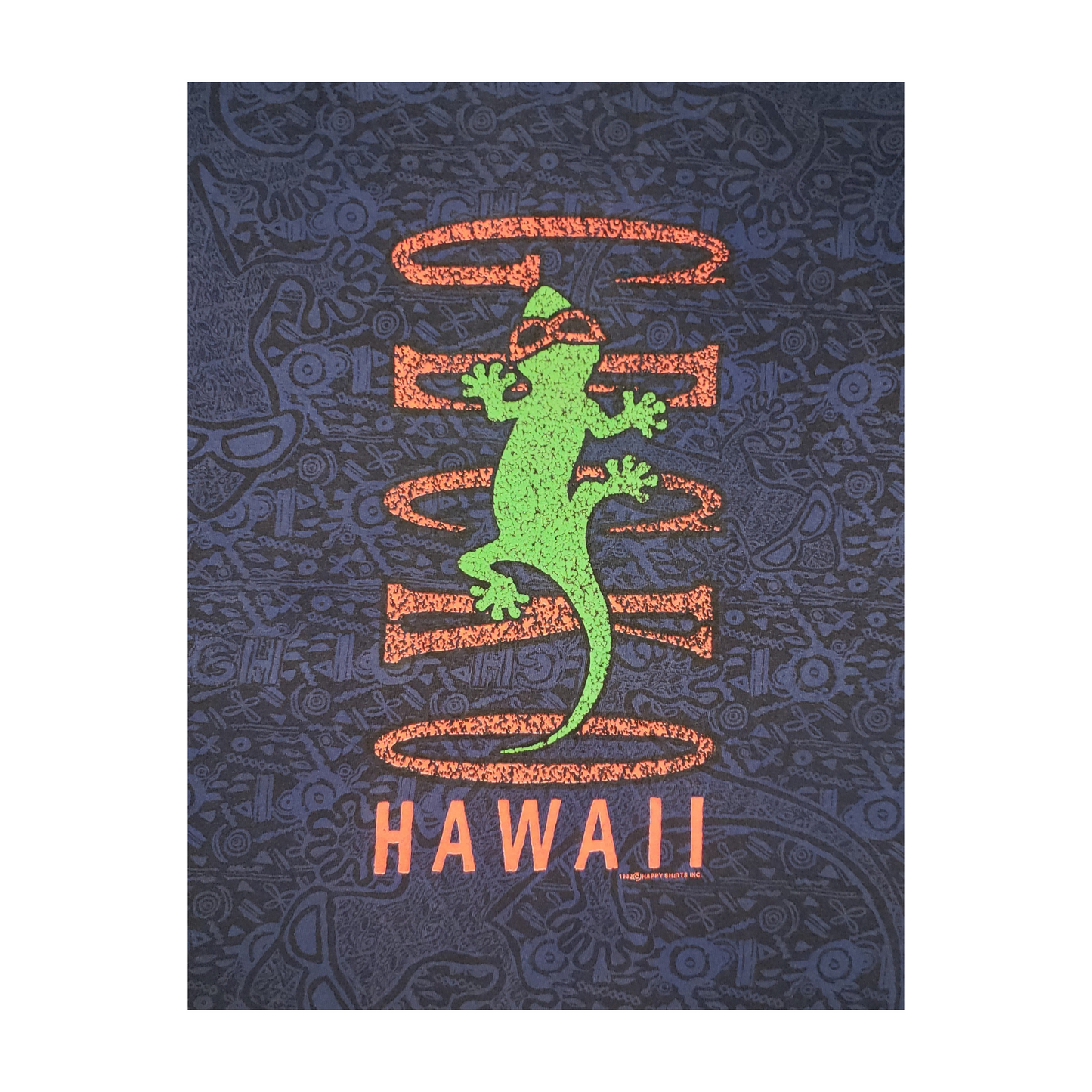 Vintage Gecko Hawaii All Over Print 1992 T-Shirt XL