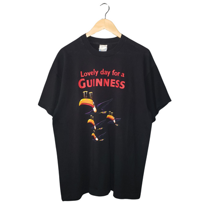 Vintage Guinness Irish Stout Beer 80's Toucan Screen Stars T-Shirt XL