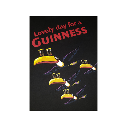 Vintage Guinness Irish Stout Beer 80's Toucan Screen Stars T-Shirt XL