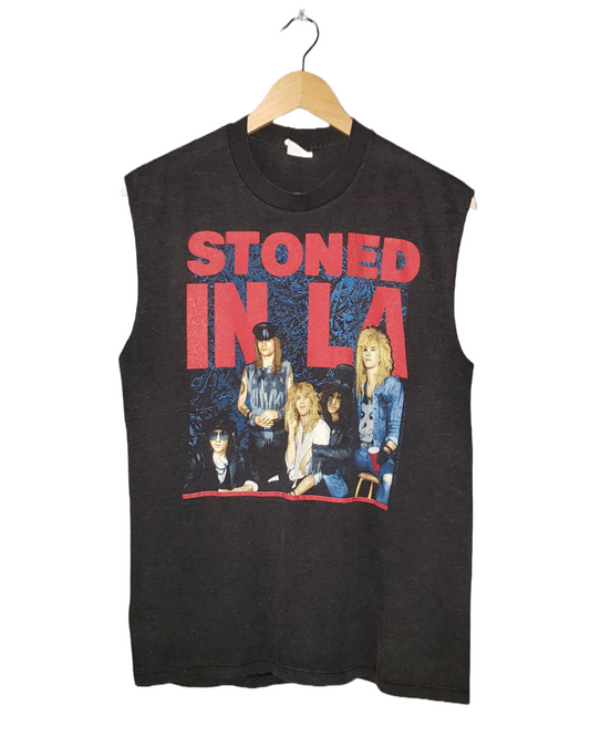 Vintage Guns N' Roses Stoned in L.A. 1989 Tank Top T-shirt Lg