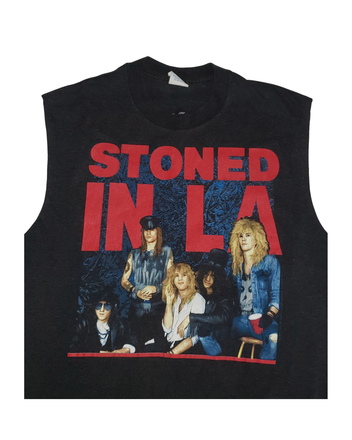 Vintage Guns N' Roses Stoned in L.A. 1989 Tank Top T-shirt Lg