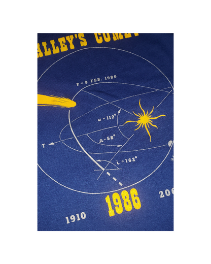 Vintage Halley's Comet 1986 T-Shirt Md