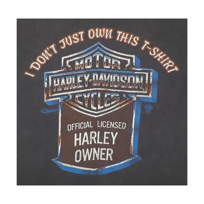 Vintage Harley Davidson Motorcycles I Don't Just Own This T-Shirt 80's T-Shirt Md