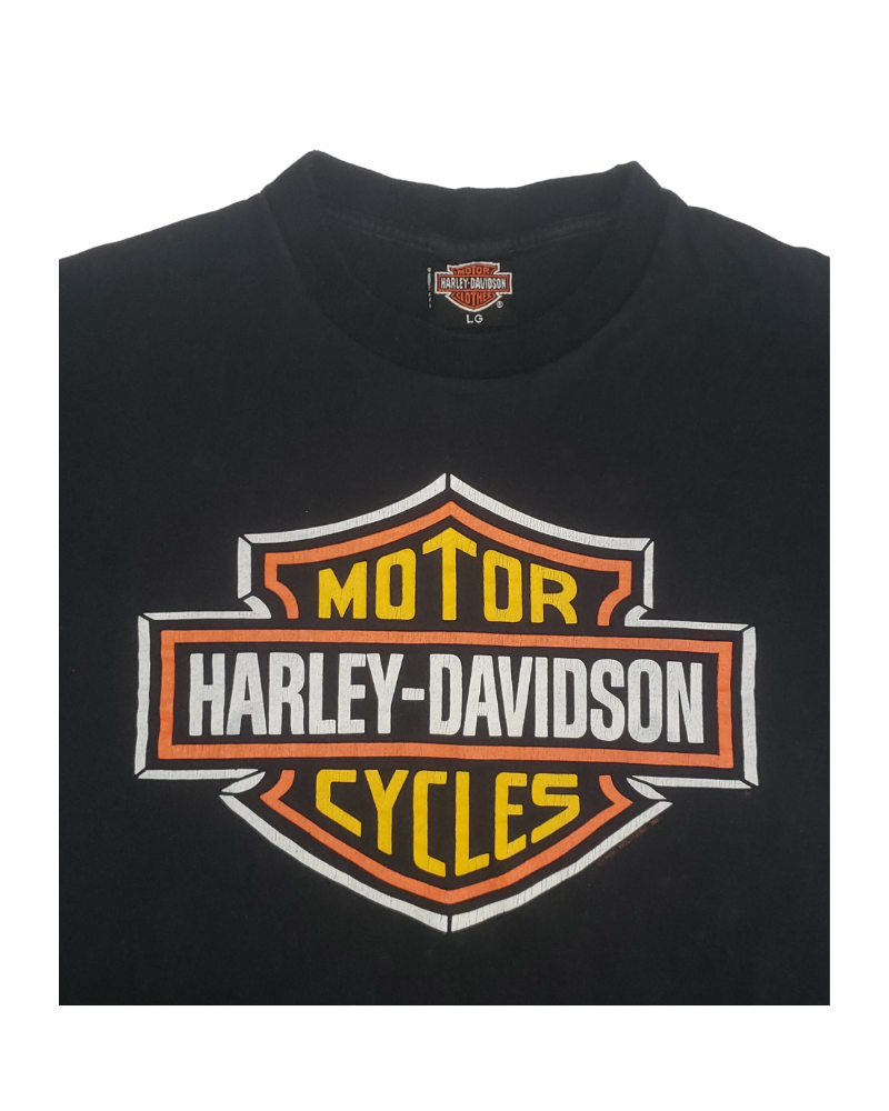 Vintage Harley Davidson Motorcycles Milwaukee 1990 T-Shirt Lg