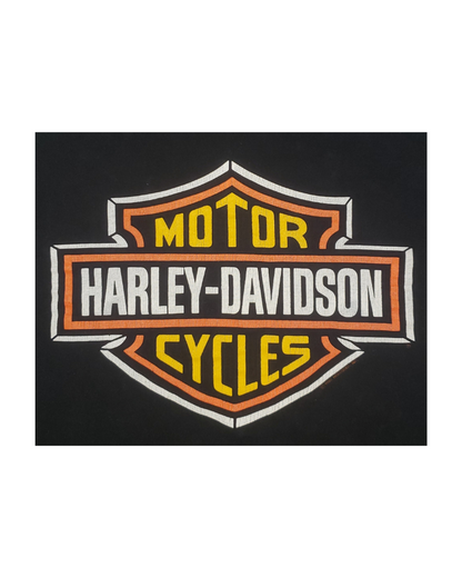 Vintage Harley Davidson Motorcycles Milwaukee 1990 T-Shirt Lg