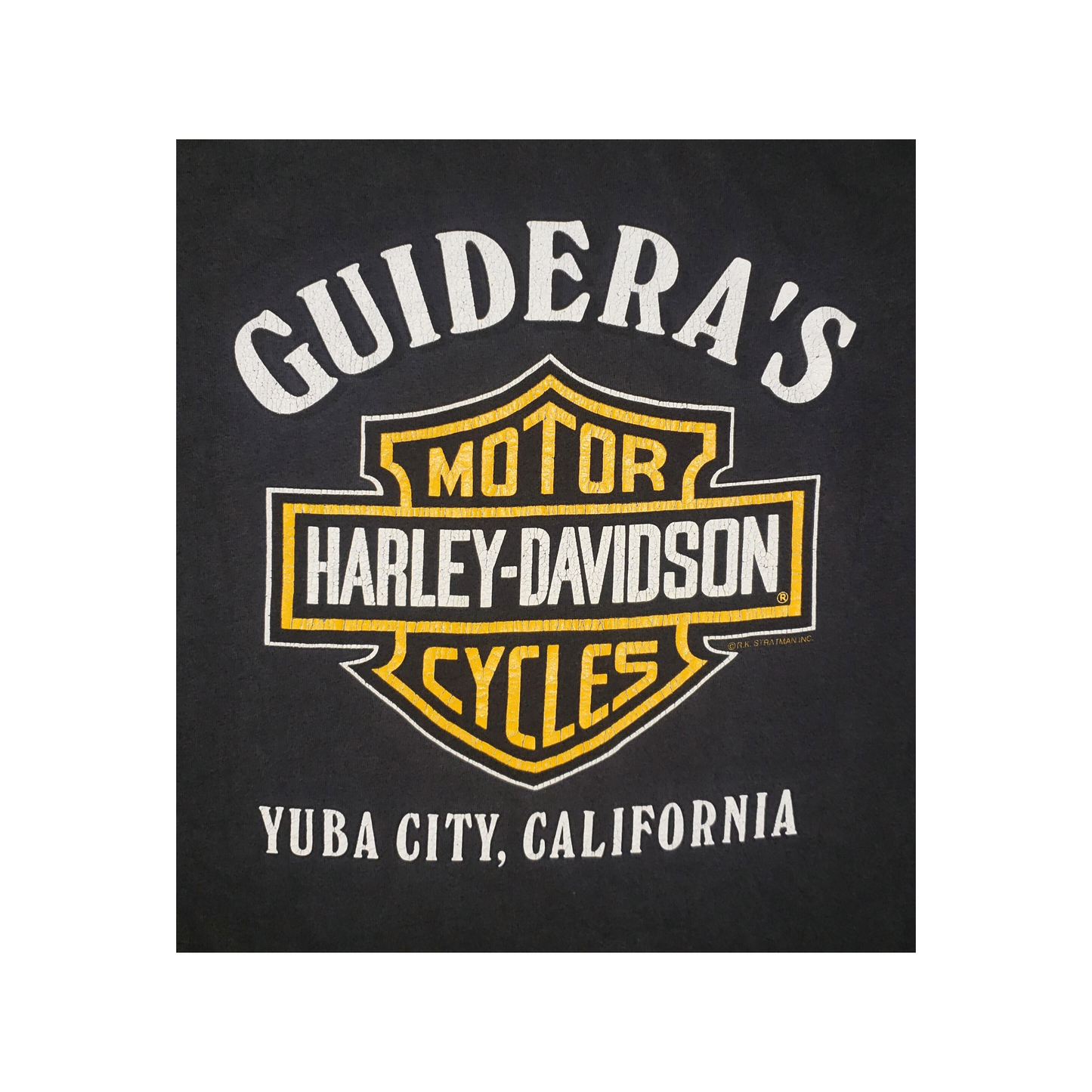 Vintage Harley Davidson 90s T-Shirt Yuba City California 1993 XXL