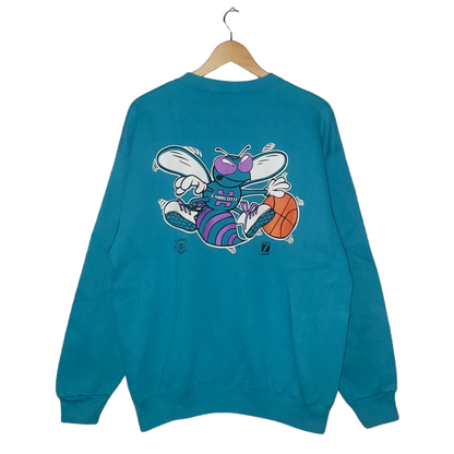 Vintage Charlotte Hornets NBA Graffiti 90's Crewneck Sweatshirt XL