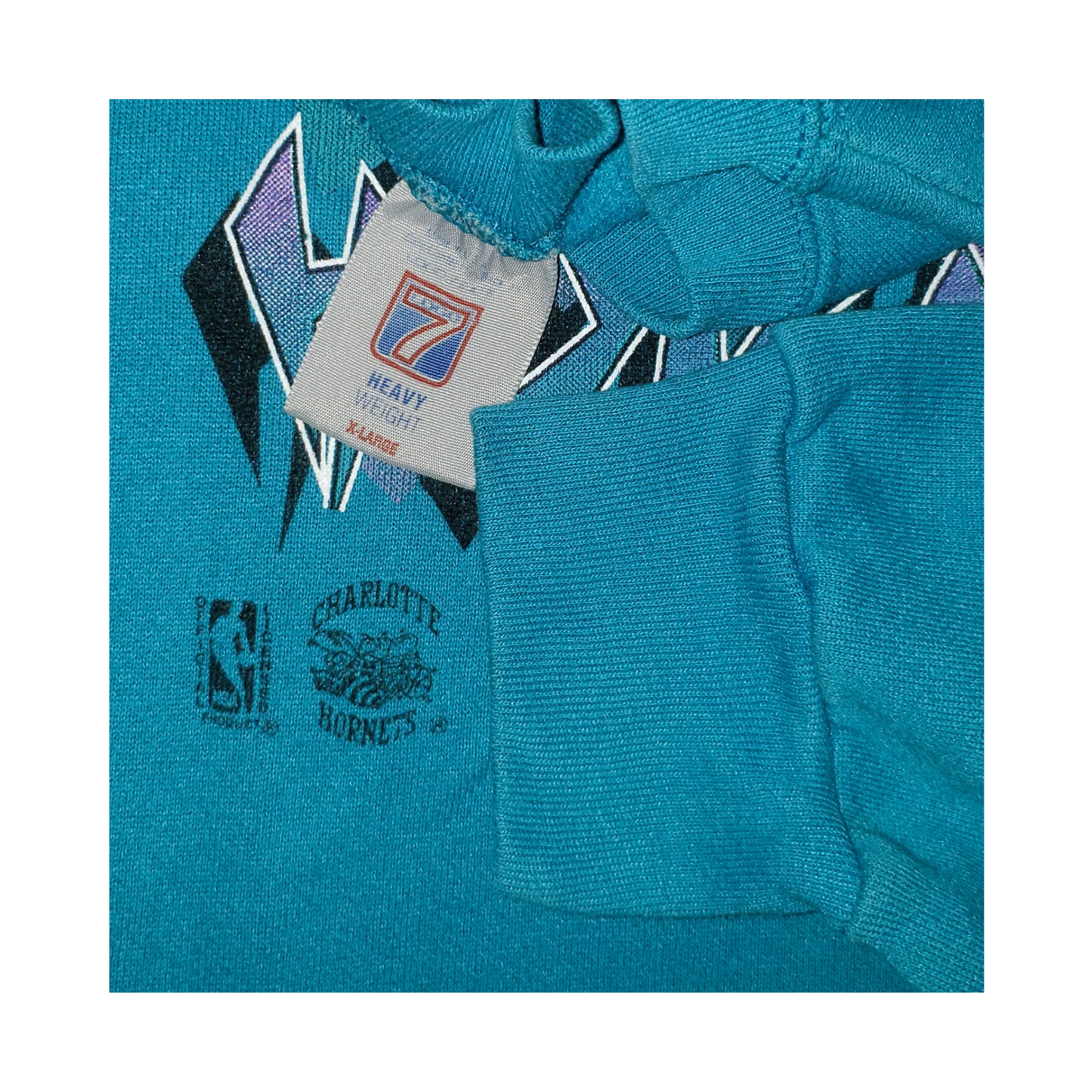 Vintage Charlotte Hornets NBA Graffiti 90's Crewneck Sweatshirt XL