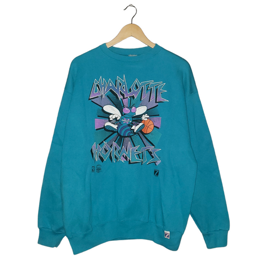 Vintage Charlotte Hornets NBA Graffiti 90's Crewneck Sweatshirt XL