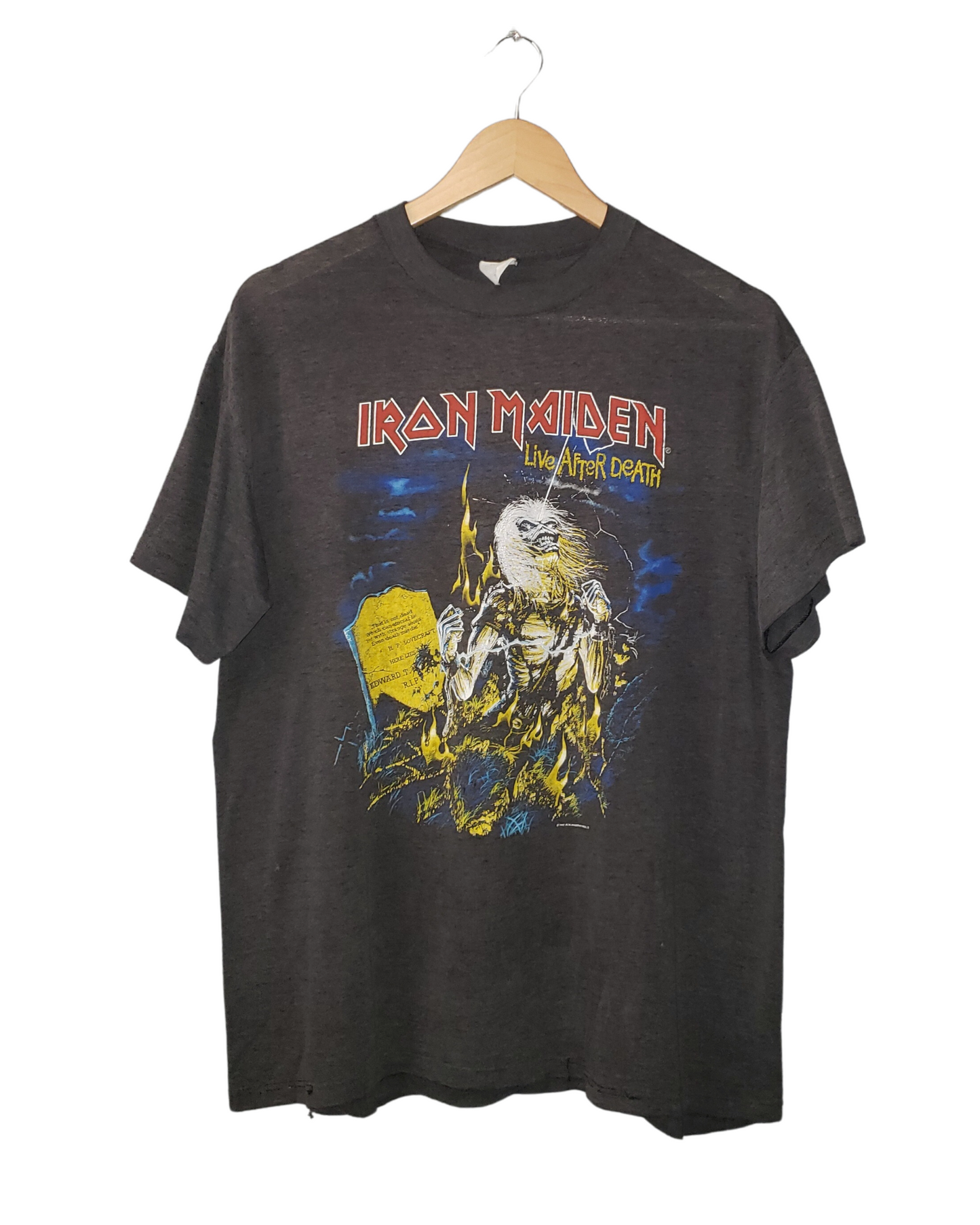 Vintage Iron Maiden Live After Death Tour 1985 T-Shirt XL