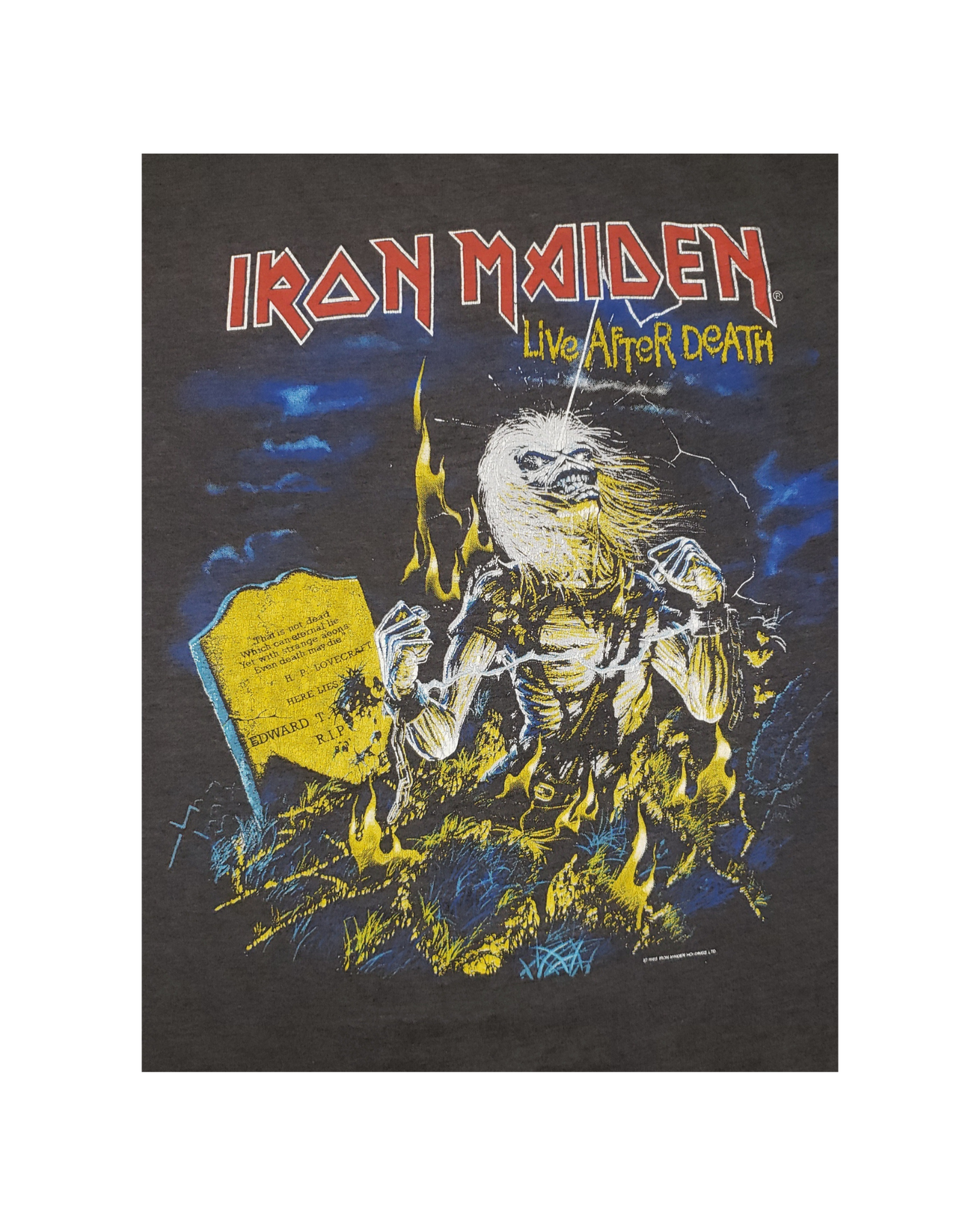 Vintage Iron Maiden Live After Death Tour 1985 T-Shirt XL