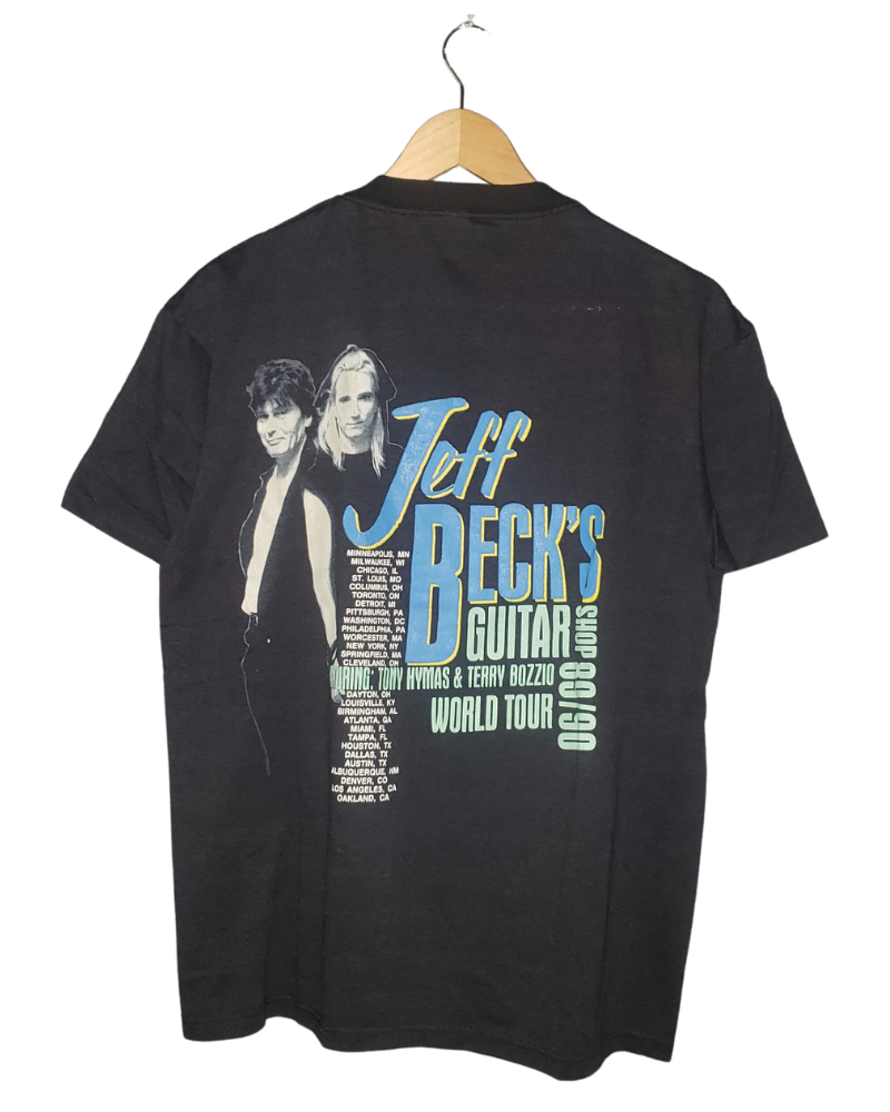 Vintage Jeff Beck Guitar Shop Tour 1989 T-Shirt Lg