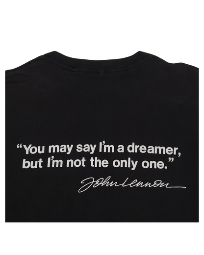 Vintage John Lennon Imagine Quote 1988 T-Shirt Lg