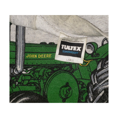 Vintage John Deere Tractors 80's Crewneck Sweatshirt Lg