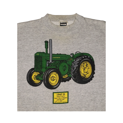 Vintage John Deere Tractors 80's Crewneck Sweatshirt Lg