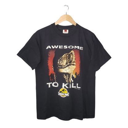 Vintage Jurassic Park Awesome To Kill 1993 Movie T-Shirt Lg