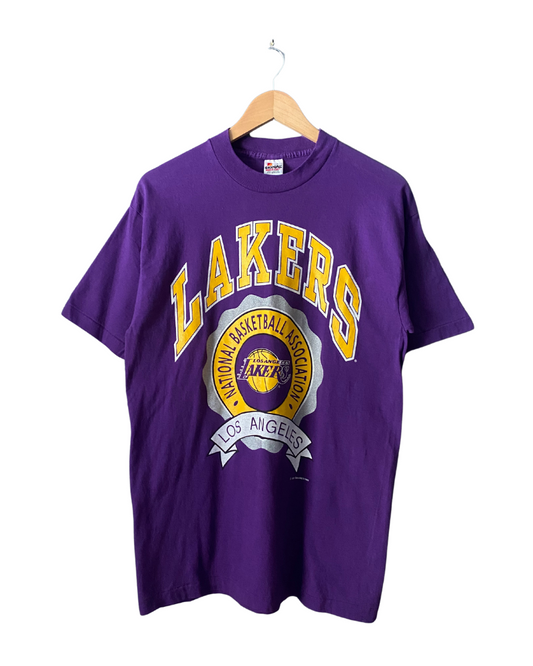 Vintage Los Angeles Lakers NBA Basketball 1991 T-Shirt Lg