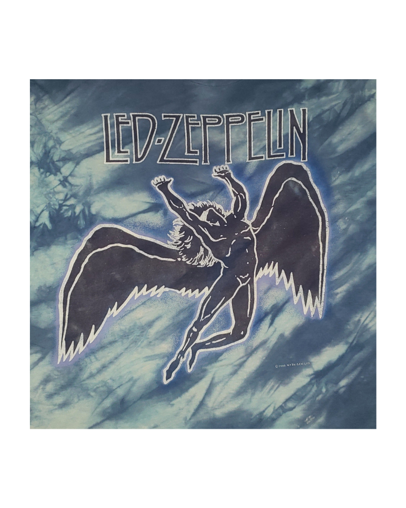 Vintage Led Zeppelin Swan Song ZOSO Tie Dye 1984 T-Shirt XL