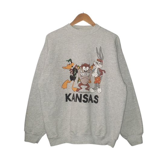 Vintage Looney Tunes Kansas 1992 Crewneck Sweatshirt XL