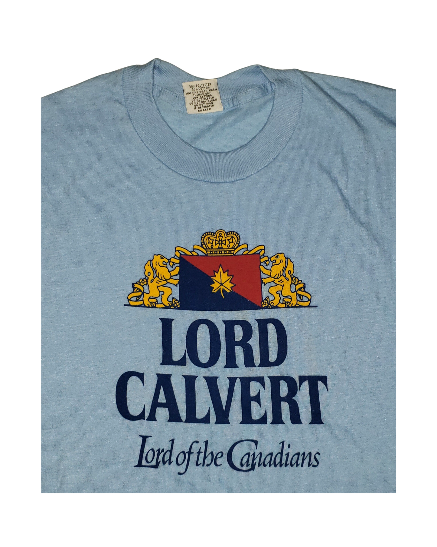 Vintage Lord Calvert Whiskey 80's T-Shirt Lg