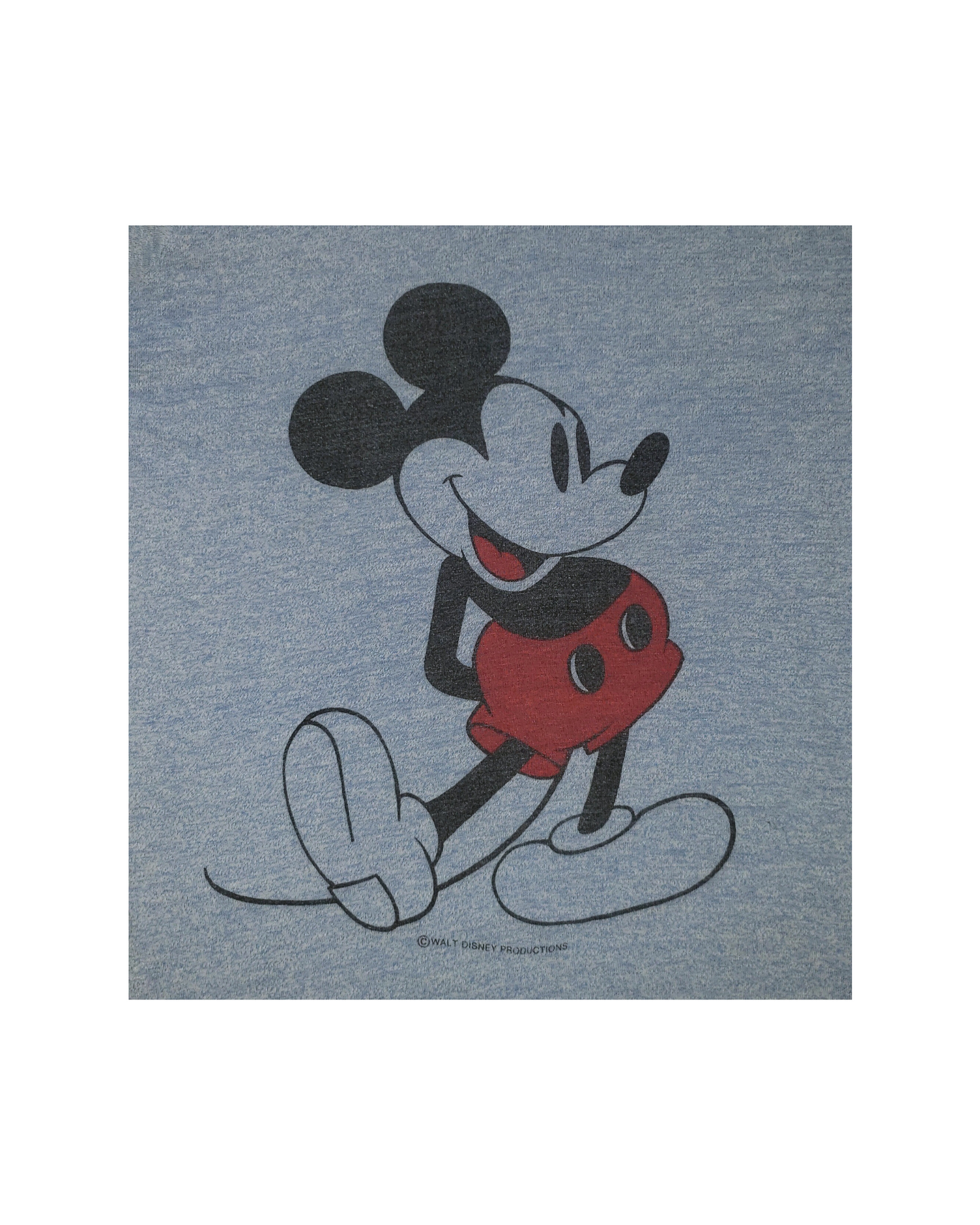 Vintage Mickey Mouse Disney 70's Ringer T-Shirt Sm