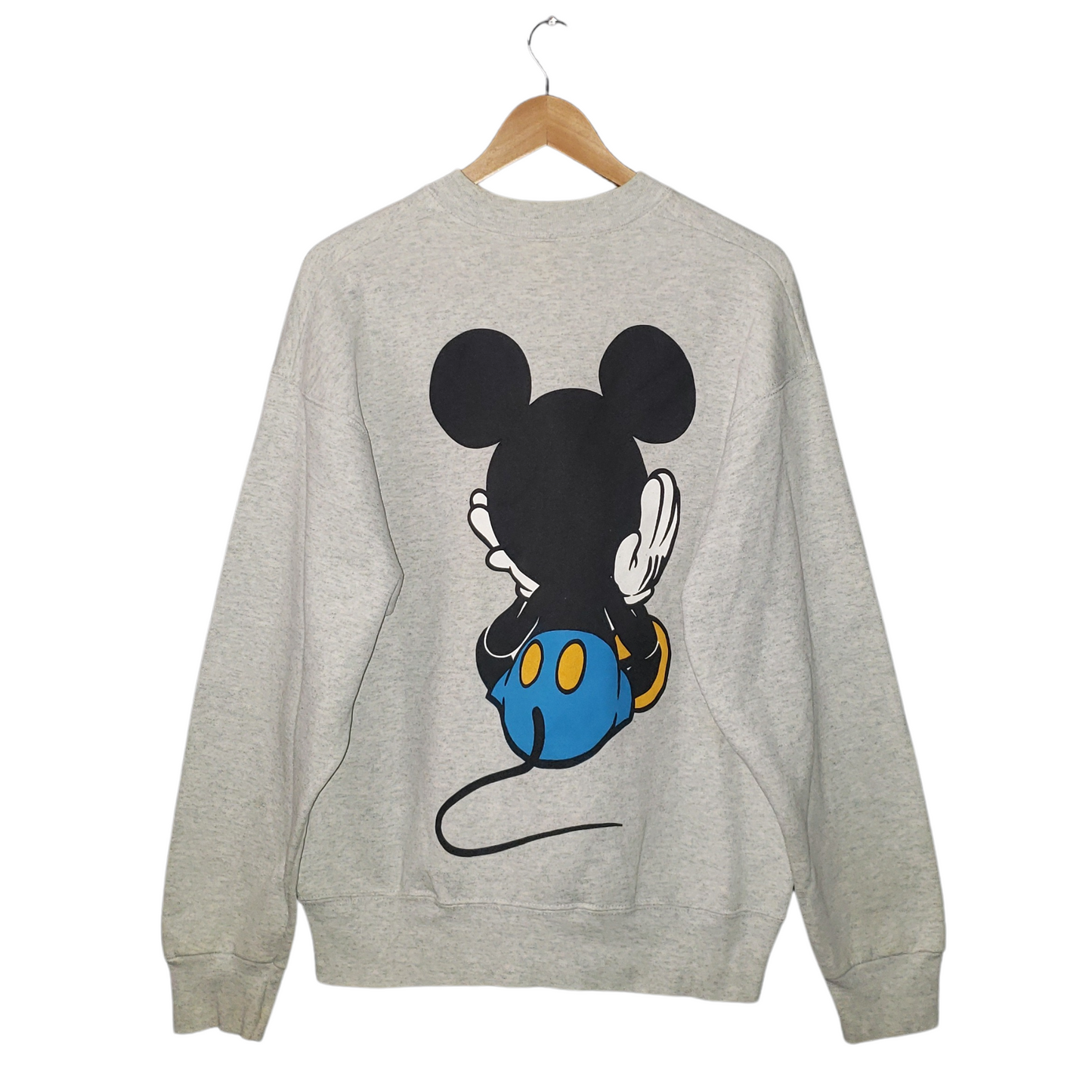 Vintage Mickey Mouse 2 Sided Disney 80's Crewneck Sweatshirt Lg