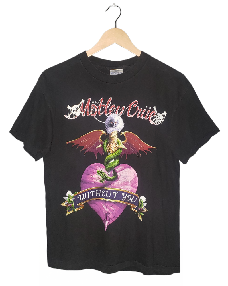 Vintage Motley Crue Dr. Feelgood Without You 1989 T-Shirt Md