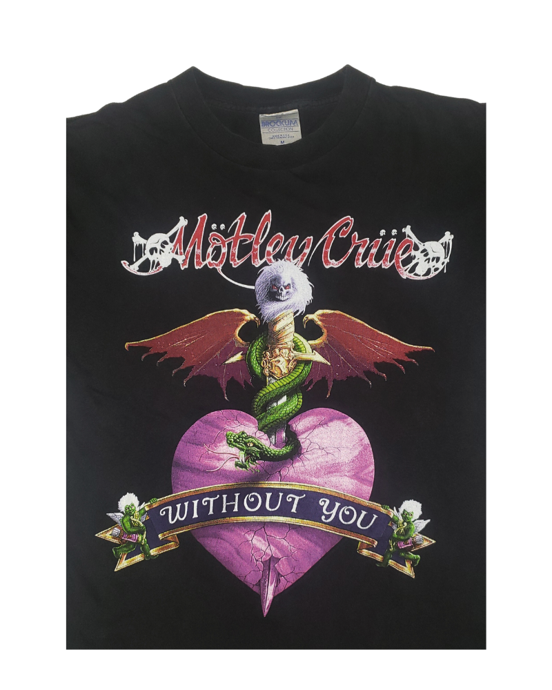 Vintage Motley Crue Dr. Feelgood Without You 1989 T-Shirt Md