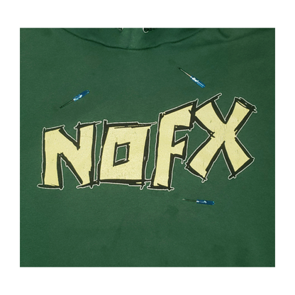 Vintage NOFX Pump Up the Valuum Tour 2000 Hoodie Sweatshirt XL