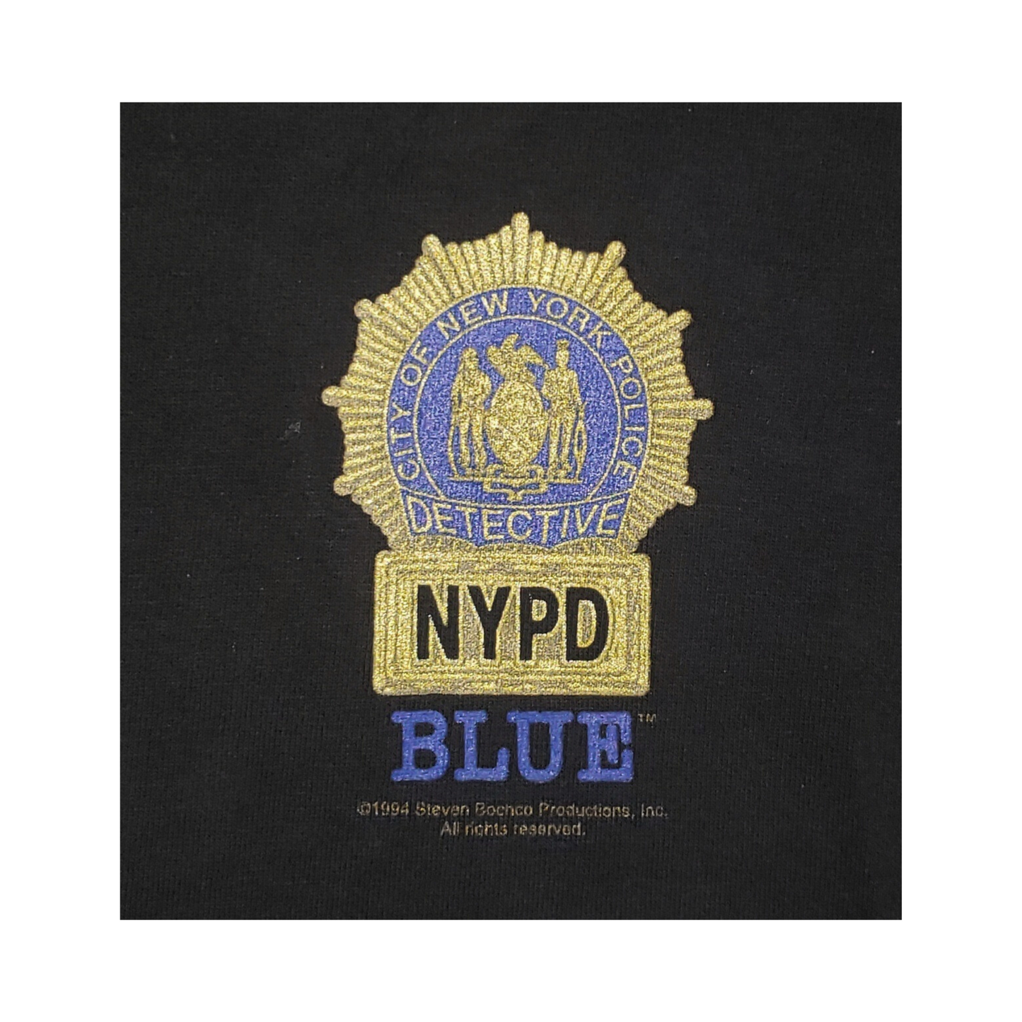 Vintage NYPD Blues New York Detective 1994 TV Show T-Shirt Lg