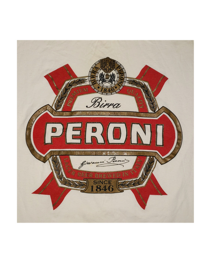 Vintage Peroni Italian Beer 90's T-Shirt Lg