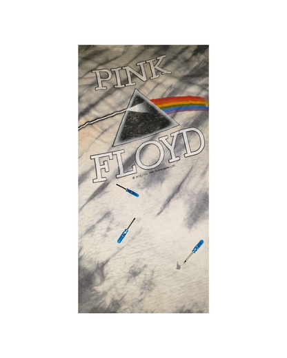 Vintage Pink Floyd Dark Side Of The Moon Tie Dye 1982 T-Shirt XL